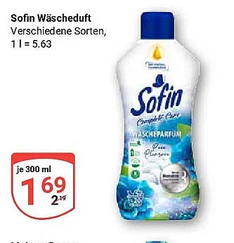 Sofin Wäscheduft Verschiedene Sorten, 1 l = 5.63