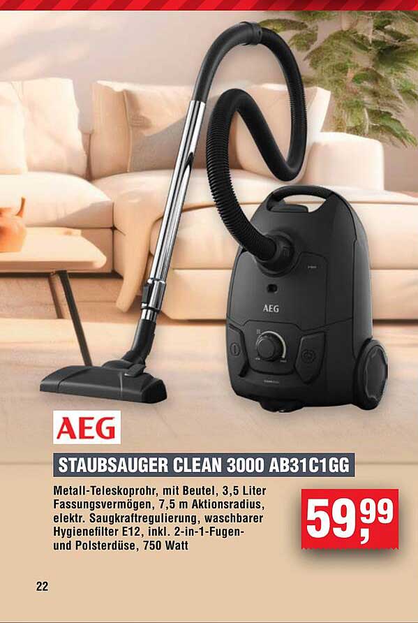 STAUBSAUGER CLEAN 3000 AB31C1GG
