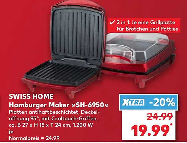 SWISS HOME Hamburger Maker »SH-6950«