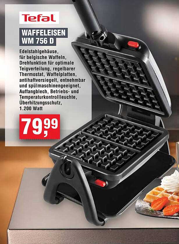 Tefal WAFFELEISEN WM 756 D
