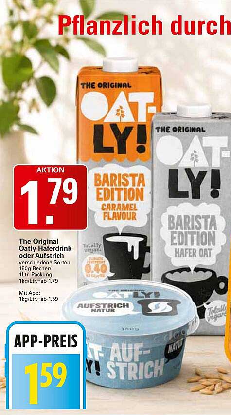 The Original Oatly Haferdrink oder Aufstrich