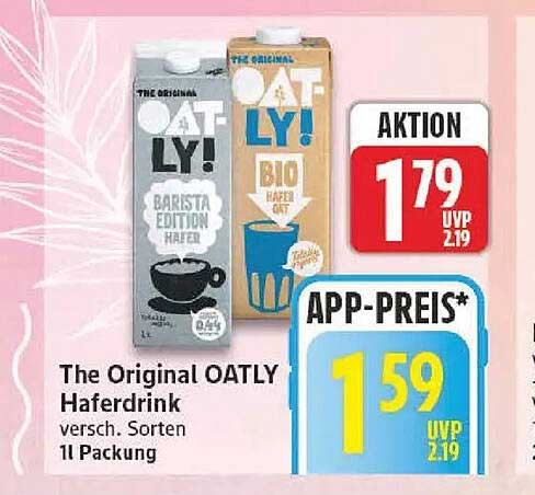 The Original OATLY Haferdrink versch. Sorten 1l Packung
