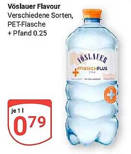 Vöslauer Flavour Verschiedene Sorten, PET-Flasche + Pfand 0.25