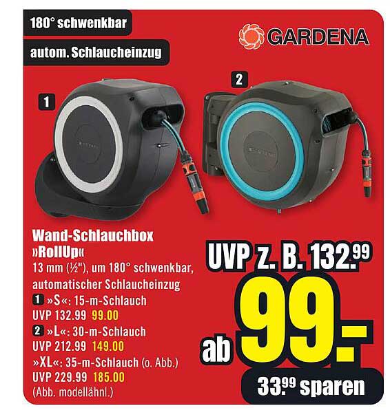 Wand-Schlauchbox »RollUp«