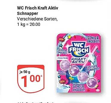 WC Frisch Kraft Aktiv Schnapper