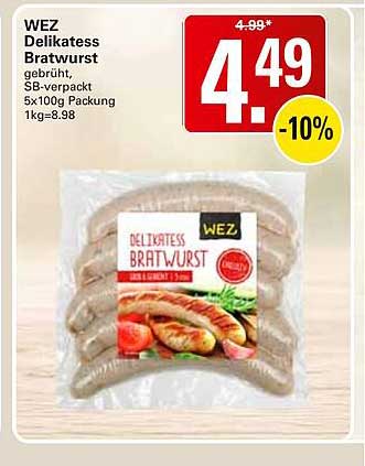 WEZ Delikatess Bratwurst