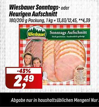 Wiesbauer Sonntags- oder Heurigen Aufschnitt