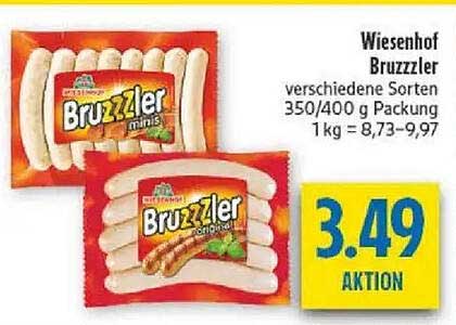 Wiesenhof Bruzzler verschiedene Sorten 350/400 g Packung 1 kg = 8,73–9,97
