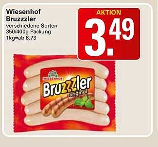 Wiesenhof Bruzzler verschiedene Sorten 350/400g Packung 1kg=ab 8.73