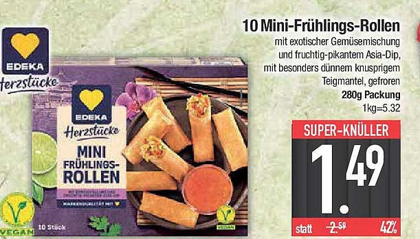 10 Mini-Frühlings-Rollen - EDEKA Herzstücke