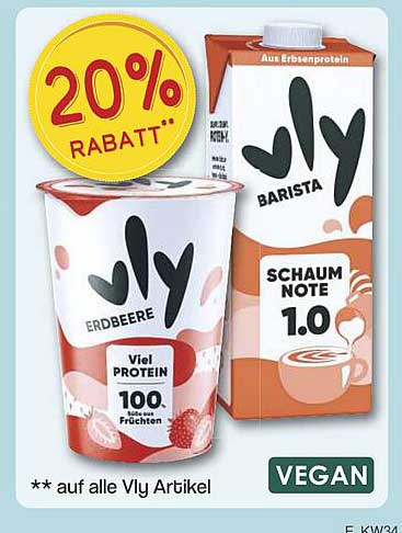 20% Rabatt auf alle Vly Artikel