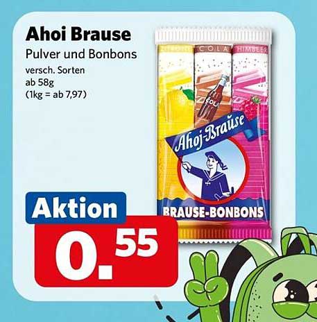 Ahoi Brause Pulver und Bonbons - Verschiedene Sorten