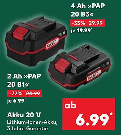 Akku 20 V Lithium-Ionen-Akku, 3 Jahre Garantie