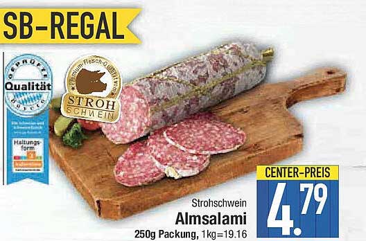 Almsalami vom Strohswein - 250g Packung