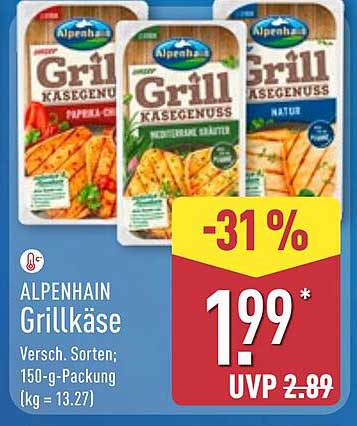 ALPENHAIN Grillkäse 150-g-Packung (versch. Sorten)