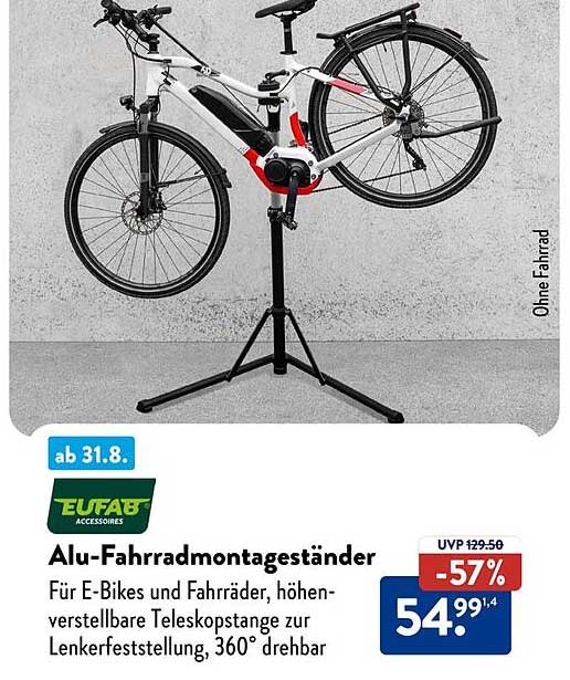 Alu-Fahrradmontageständer