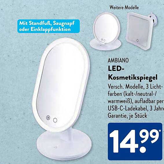 AMBIANO LED-Kosmetikspiegel