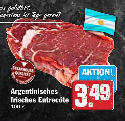 Argentinisches frisches Entrecôte 100 g