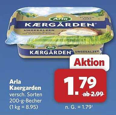 Arla Kærgården ungesalzen 200-g-Becher