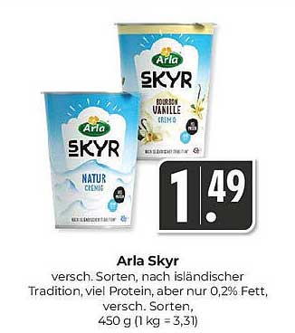 Arla Skyr – Verschiedene Sorten, nach isländischer Tradition