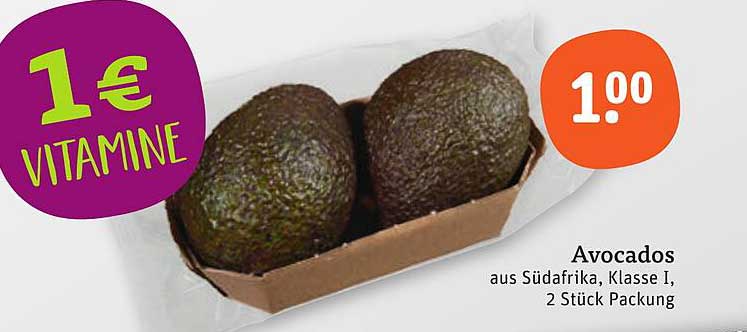 Avocados aus Südafrika, Klasse I, 2 Stück Packung
