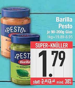 Barilla Pesto je 90-200g Glas