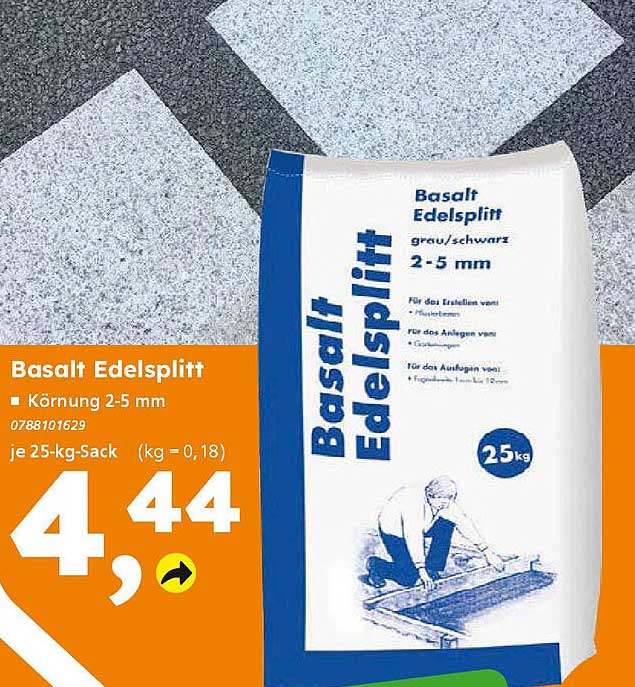 Basalt Edelsplitt 2-5 mm