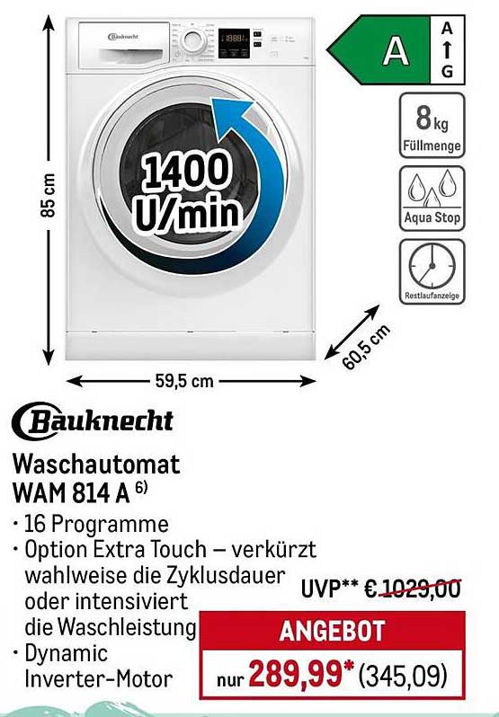 Bauknecht Waschautomat WAM 814 A