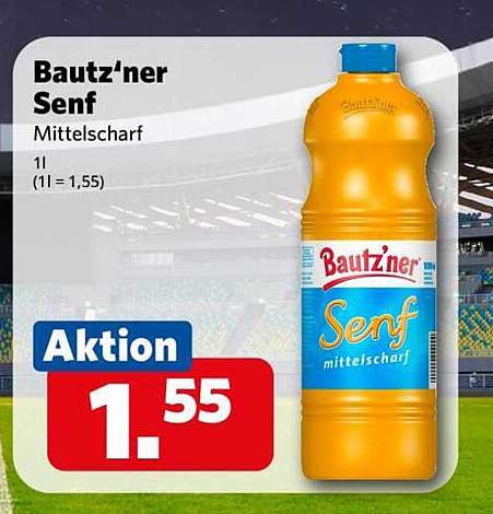 Baut'zner Senf Mittelscharf 1l
