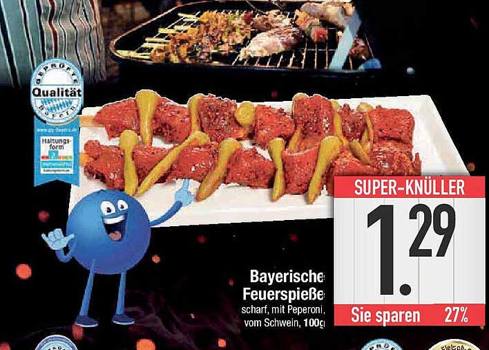 Bayerische Feuerspieße, 100g, scharf mit Peperoni