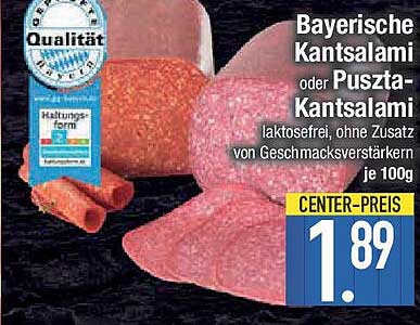 Bayerische Kantsalami oder Puszta-Kantsalami