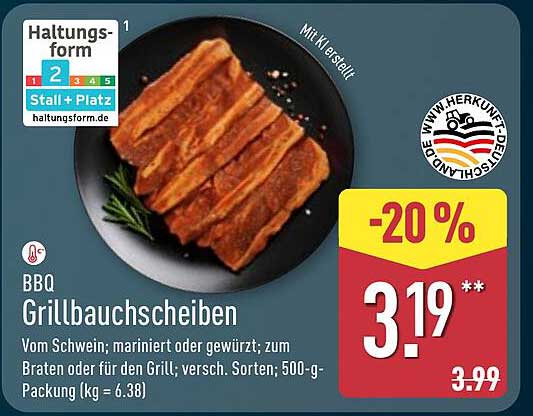 BBQ Grillbauchscheiben