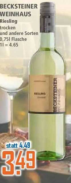 BECKSTEINER WEINHAUS Riesling trocken 0,75l