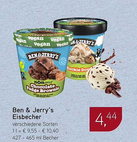 Ben & Jerry's Eisbecher verschiedene Sorten