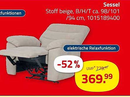 Bequemer Relaxsessel mit elektrischer Relaxfunktion