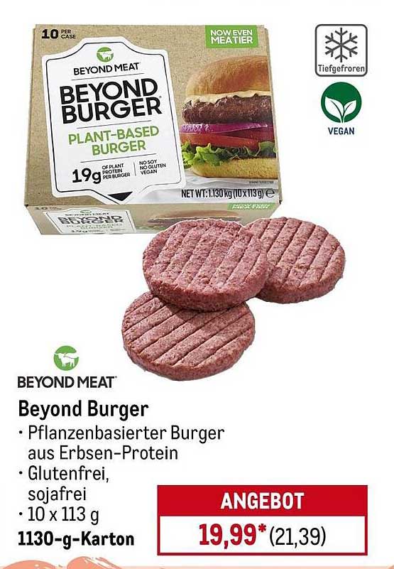 Beyond Burger - Pflanzlicher Burger aus Erbsen-Protein