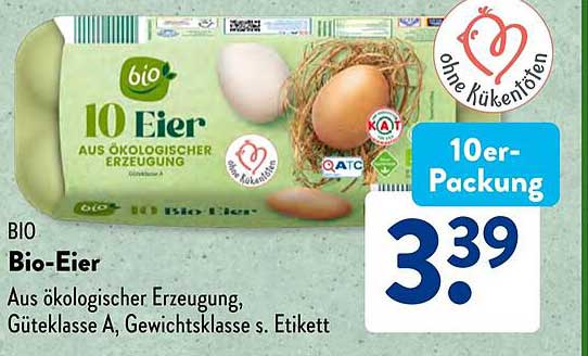 BIO Bio-Eier 10er-Packung