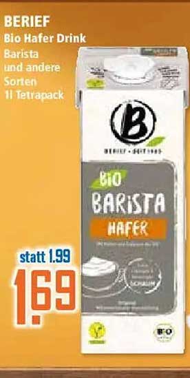Bio Hafer Drink Barista 1l Tetra Pak
