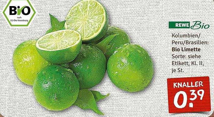 Bio Limette je St. - nur 0,39 €