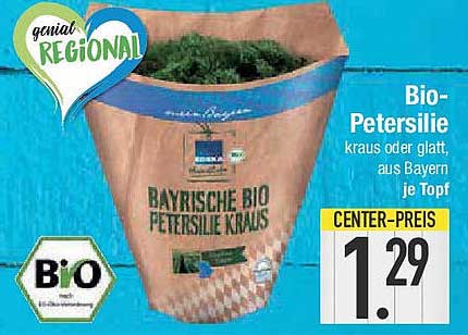 Bio-Petersilie kraus oder glatt, aus Bayern je Topf