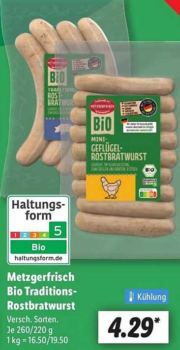 Bio Traditions-Rostbratwurst - jetzt im Angebot!