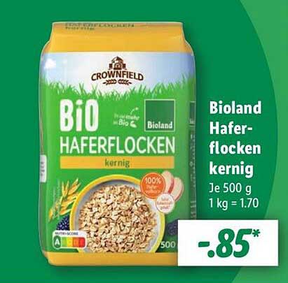 Bioland Haferflocken kernig 500 g