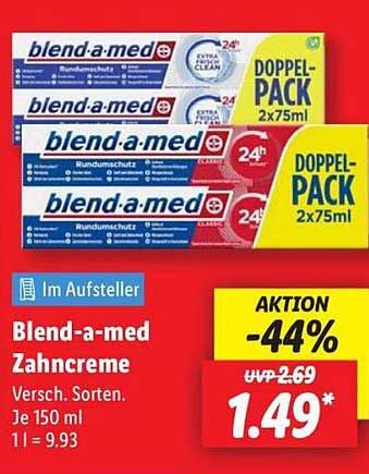 Blend-a-med Zahnpasta Doppelpack 2x75ml