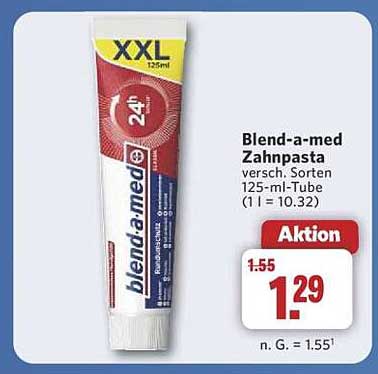 Blend-a-med Zahnpasta versch. Sorten 125-ml-Tube