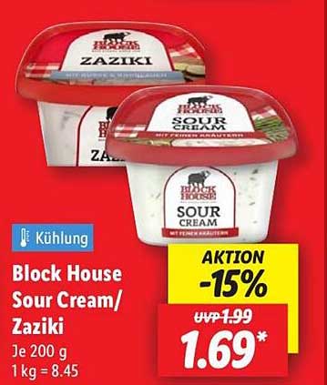 Block House Sour Cream/Zaziki 200 g
