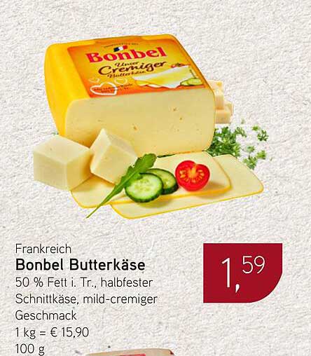 Bonbel Butterkäse - Der mild-cremige Genuss aus Frankreich