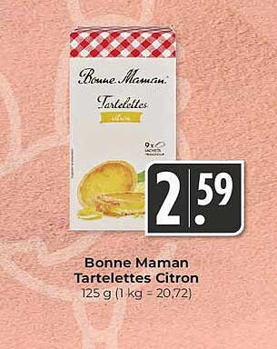 Bonne Maman Tartelettes Citron 125 g