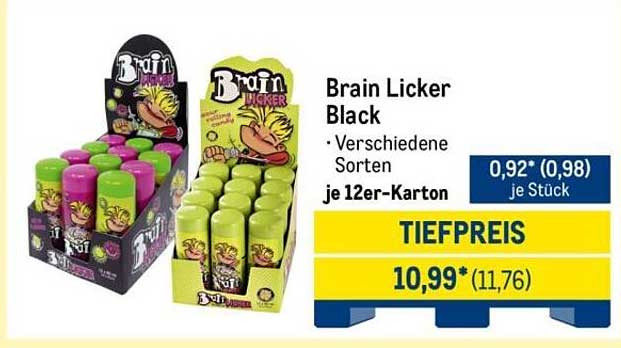 Brain Licker Black - Verschiedene Sorten im 12er-Karton