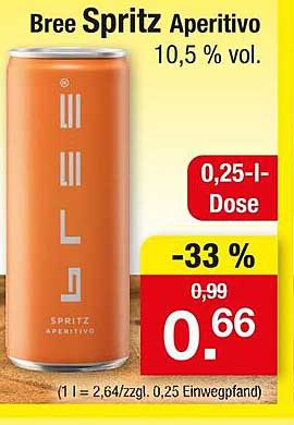 Bree Spritz Aperitivo 0,25-l-Dose - 10,5 % vol.