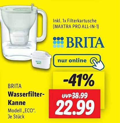 BRITA Wasserfilter-Kanne Modell „ECO“